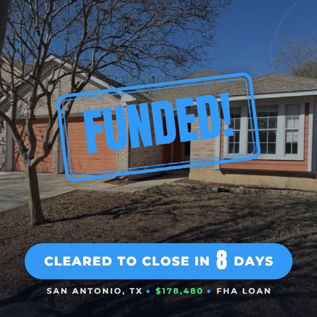 FUNDED! 🎉 Huge congrats to my client on his very first home in San Antonio! He came to ...